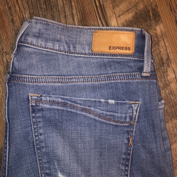 Express Super Skinny Mid Rise Jeans - Picture 2 of 5